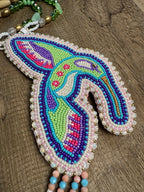 LHW | Beaded Medallion | Hummingbird Green