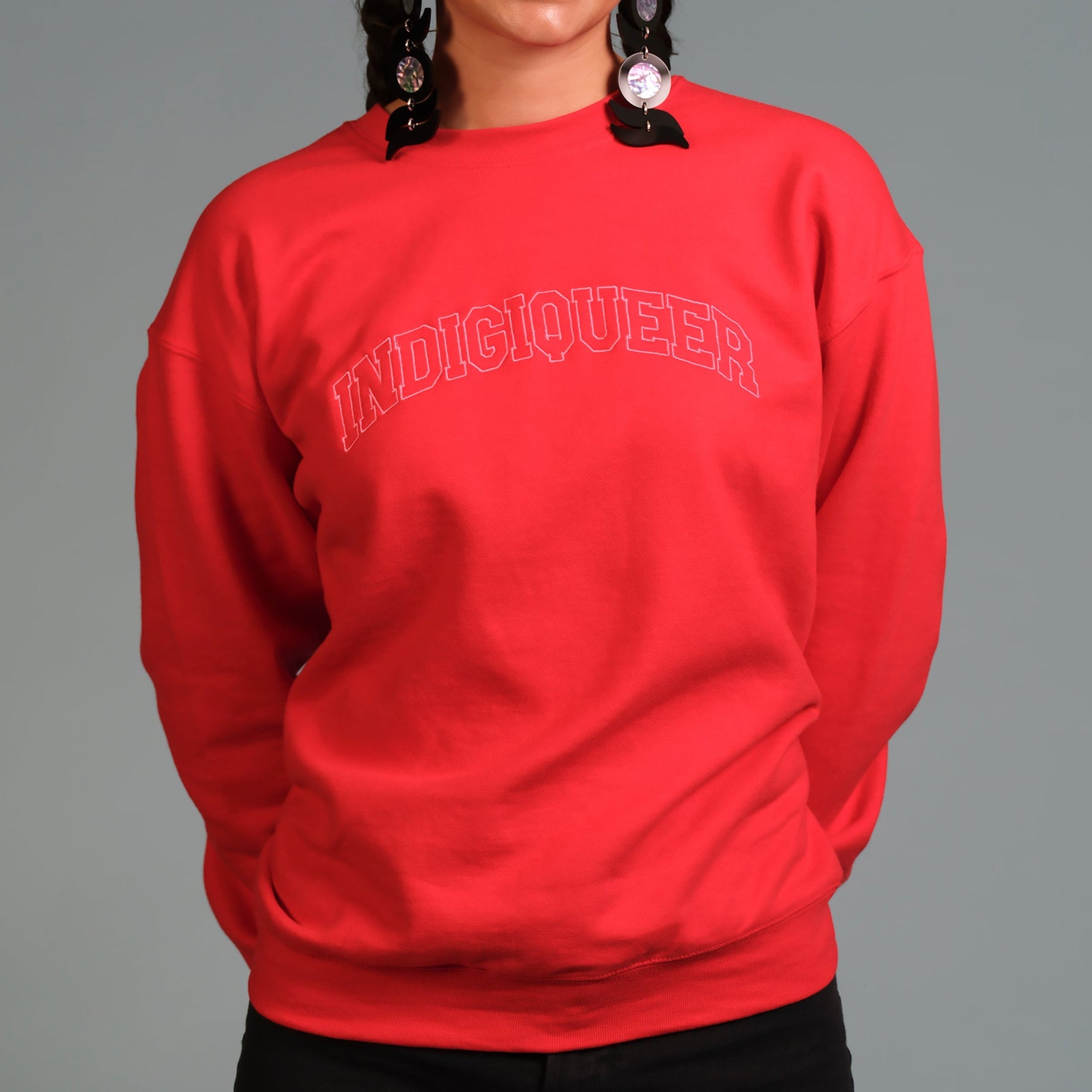 TL | Indigiqueer Crew Neck Red