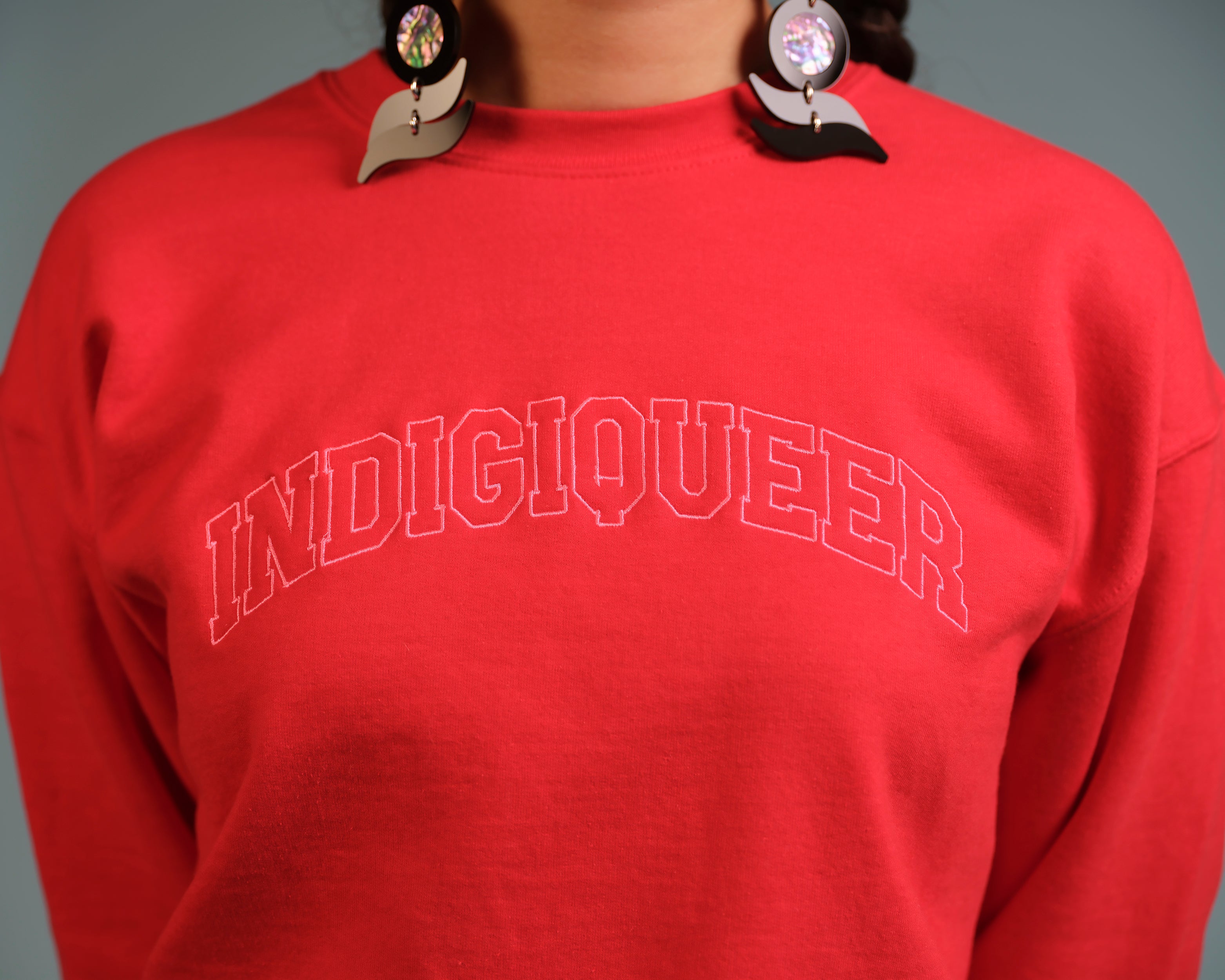 TL | Indigiqueer Crew Neck Red
