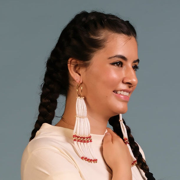 M.J. Designs | ‘Eteyéekuus Láatis Ocean Flower | Earrings