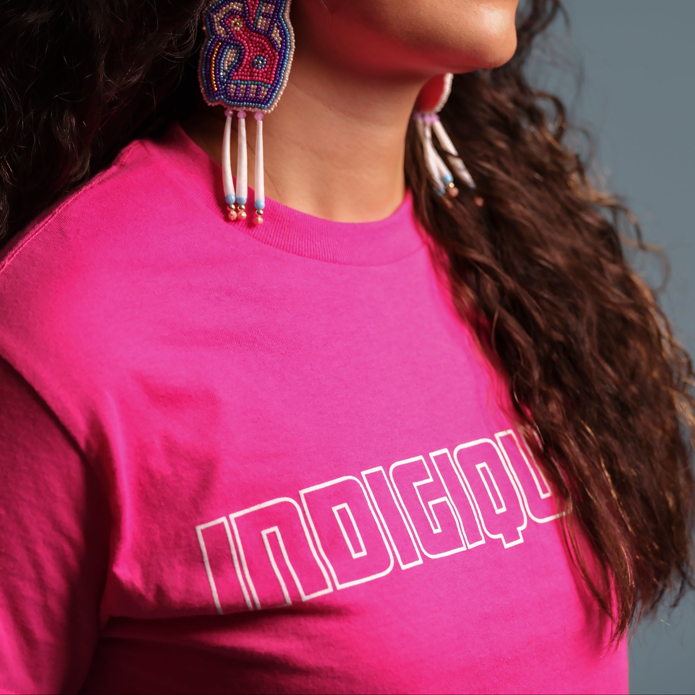 TL | Tees | Indigiqueer Pink