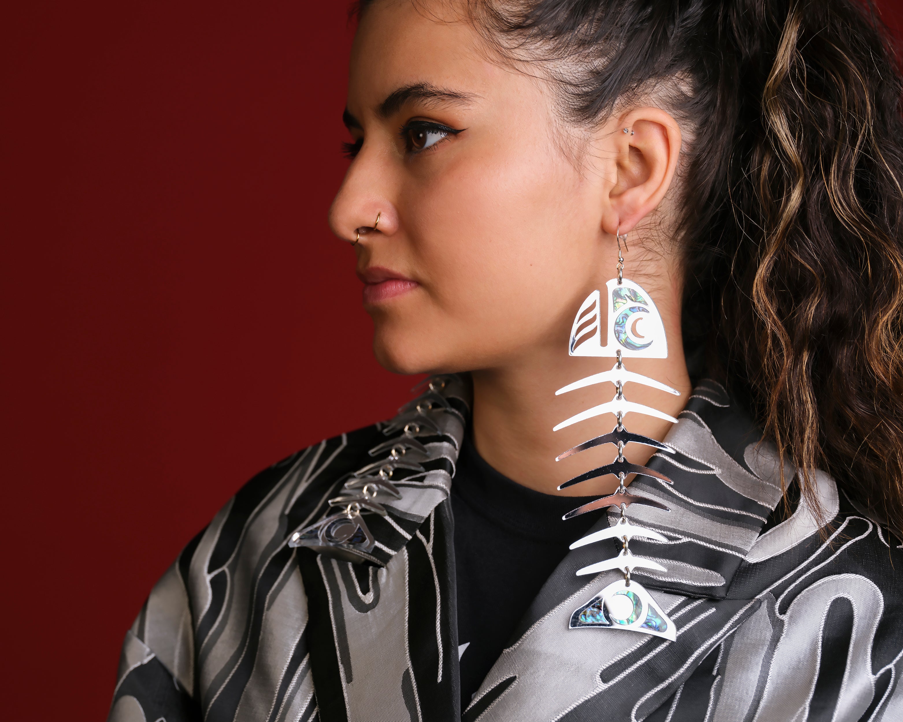 CCW | Earrings | Lrg Salmon