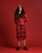 Ay Lelum | Wolf Eye of Life Dress | Red | M