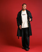LH | Brocade Trench Coat | Black Asst