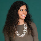 M.J. Designs | ‘Éx̣sex̣s Láatis Dentalium Flower | Necklace