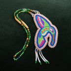 LHW | Beaded Medallion | Hummingbird Green