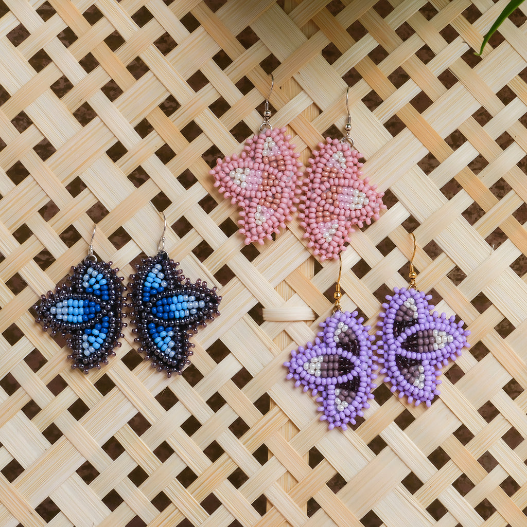 LH | Earrings | Beaded Petal Asst
