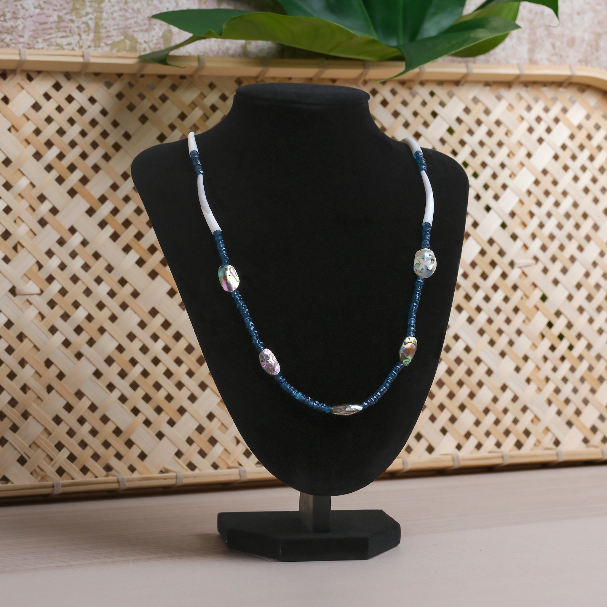 SS | Necklace | Blue Dentalium