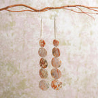 JM | Earring | Bear Grass/Abalone | 5-Tier