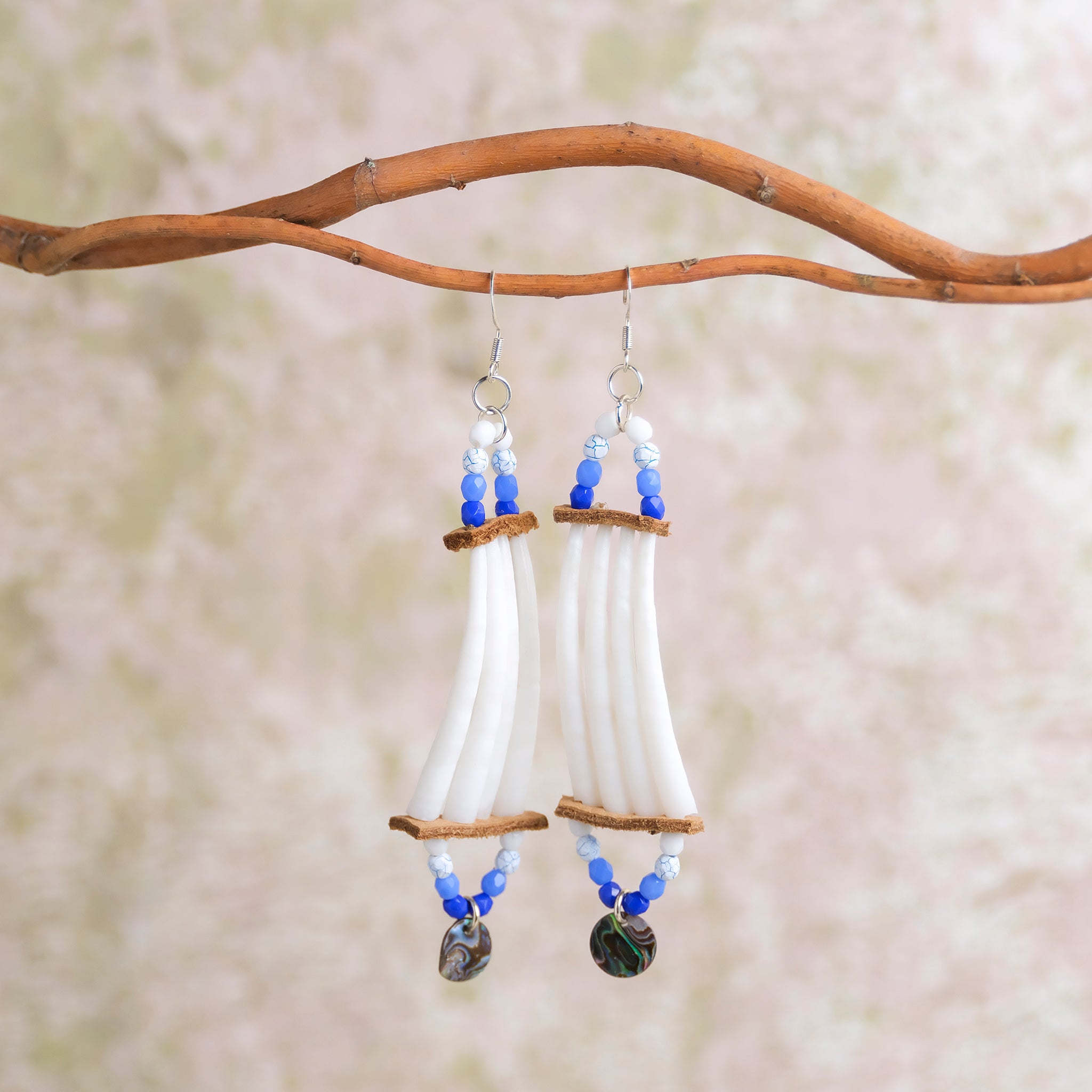 VS | Earrings | Dentillium Blue