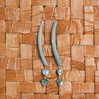 SS | Earring | Green Dentalium Small