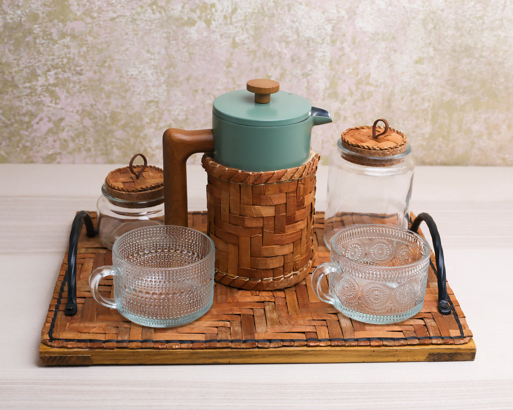Coffee Cedar Set by Heather Gobin (Tulalip)
