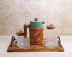 Coffee Cedar Set by Heather Gobin (Tulalip)