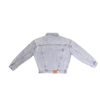 You Are On Native Land Vintage Wash Denim Jacket by UNE