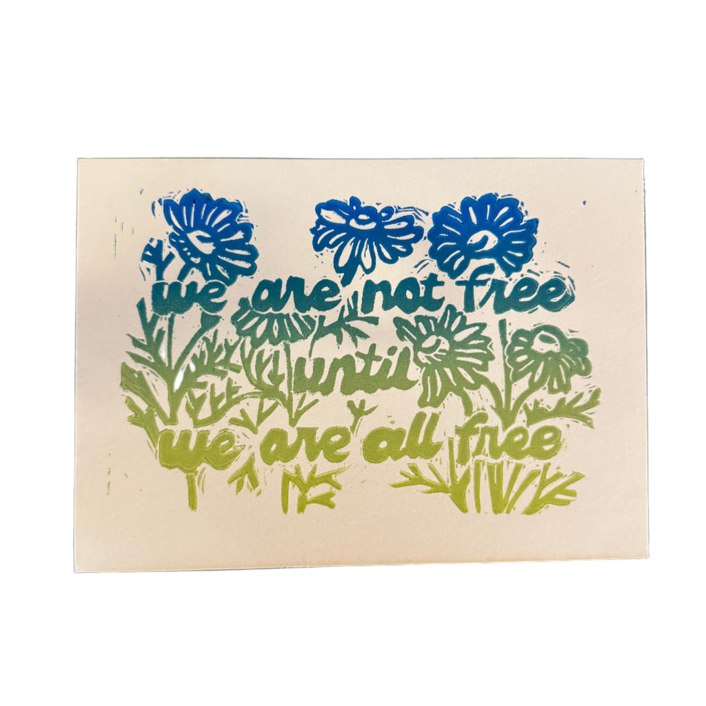 Maese | Block Print | We Are Not Free