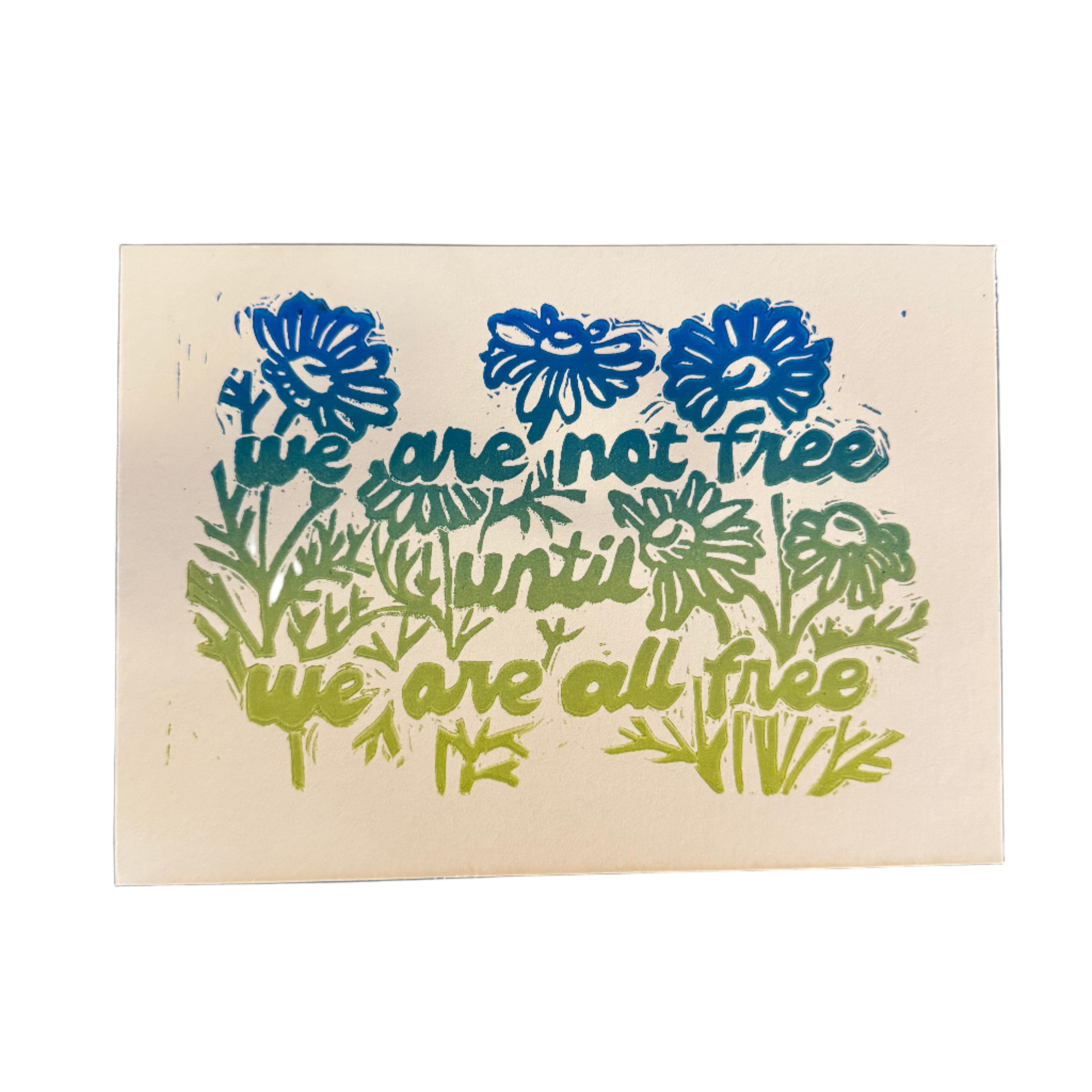 Maese | Block Print | We Are Not Free