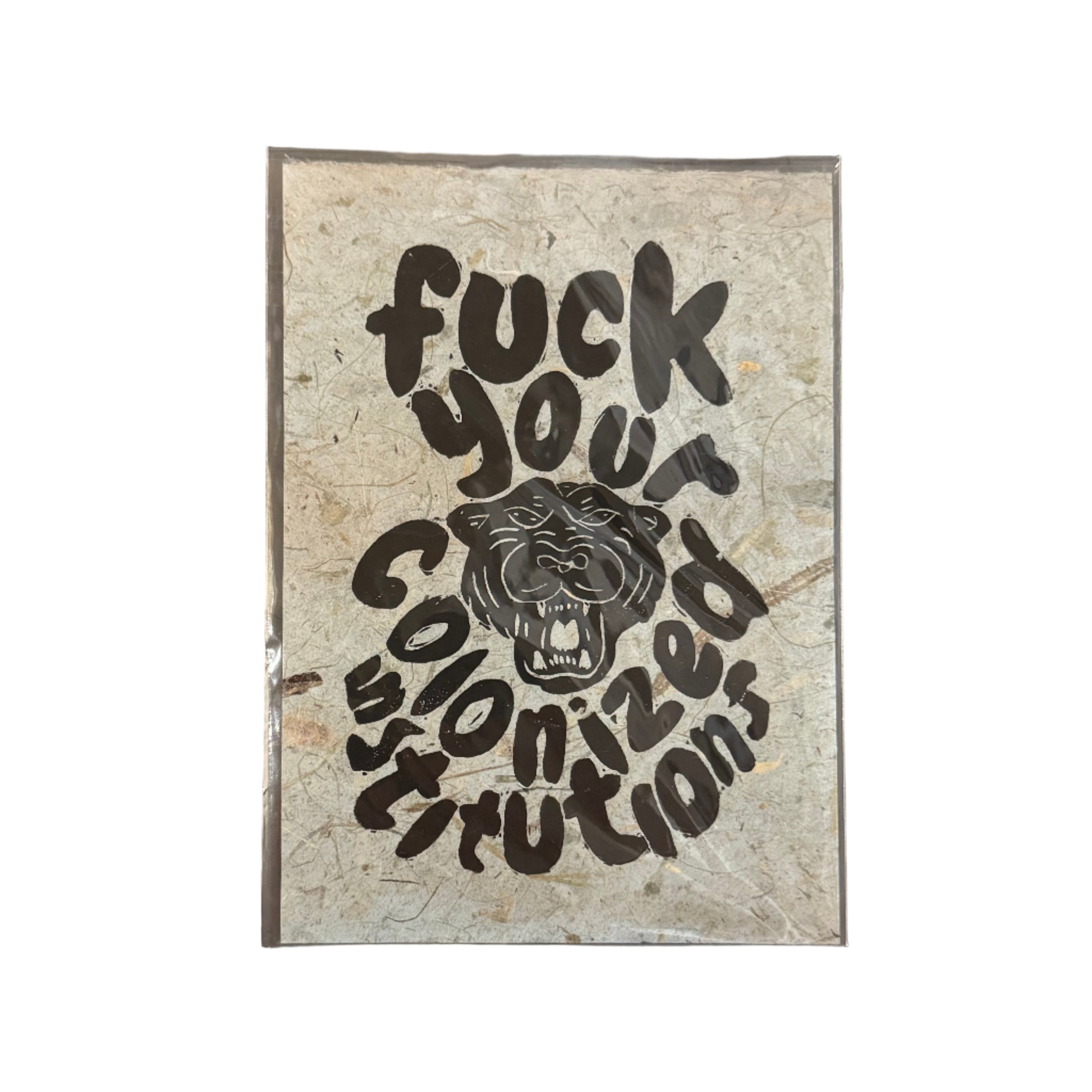 Maese | Block Print | F*ck Your Colonized