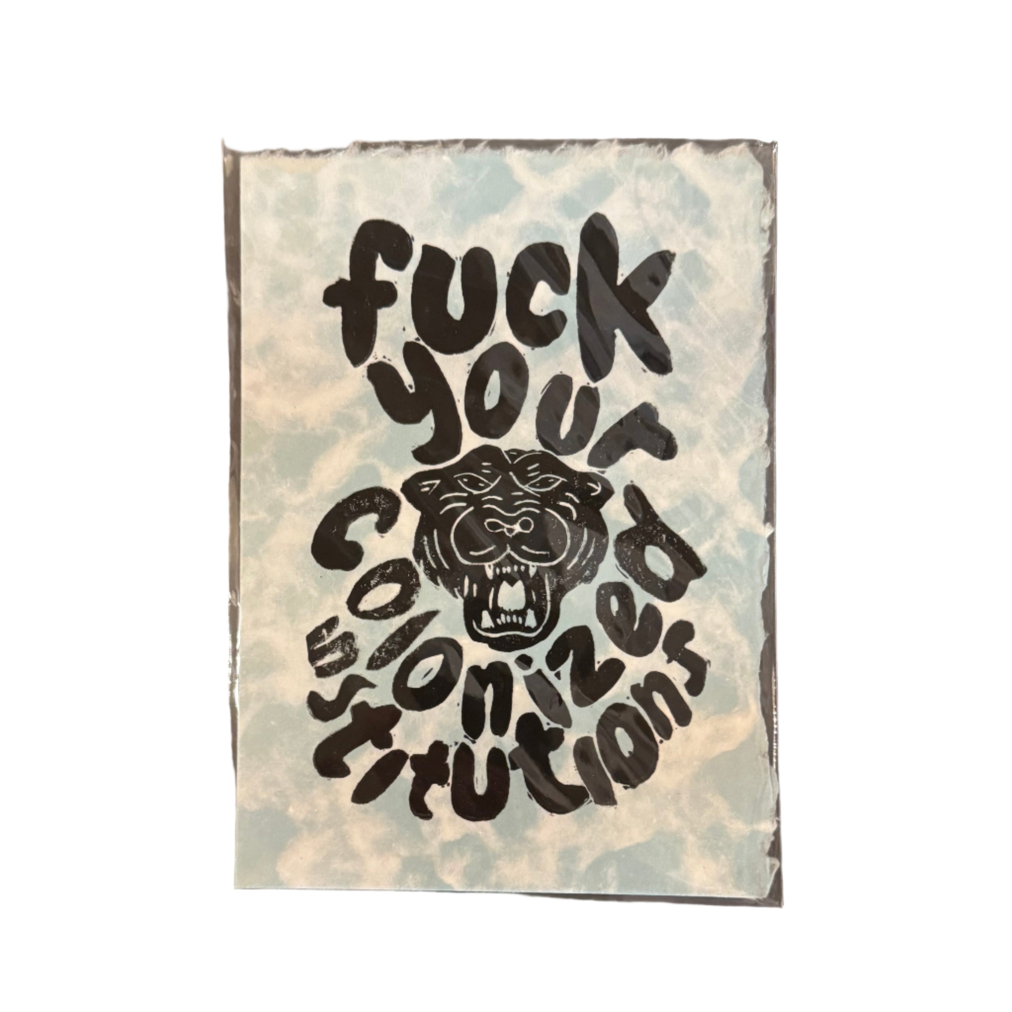 Maese | Block Print | F*ck Your Colonized