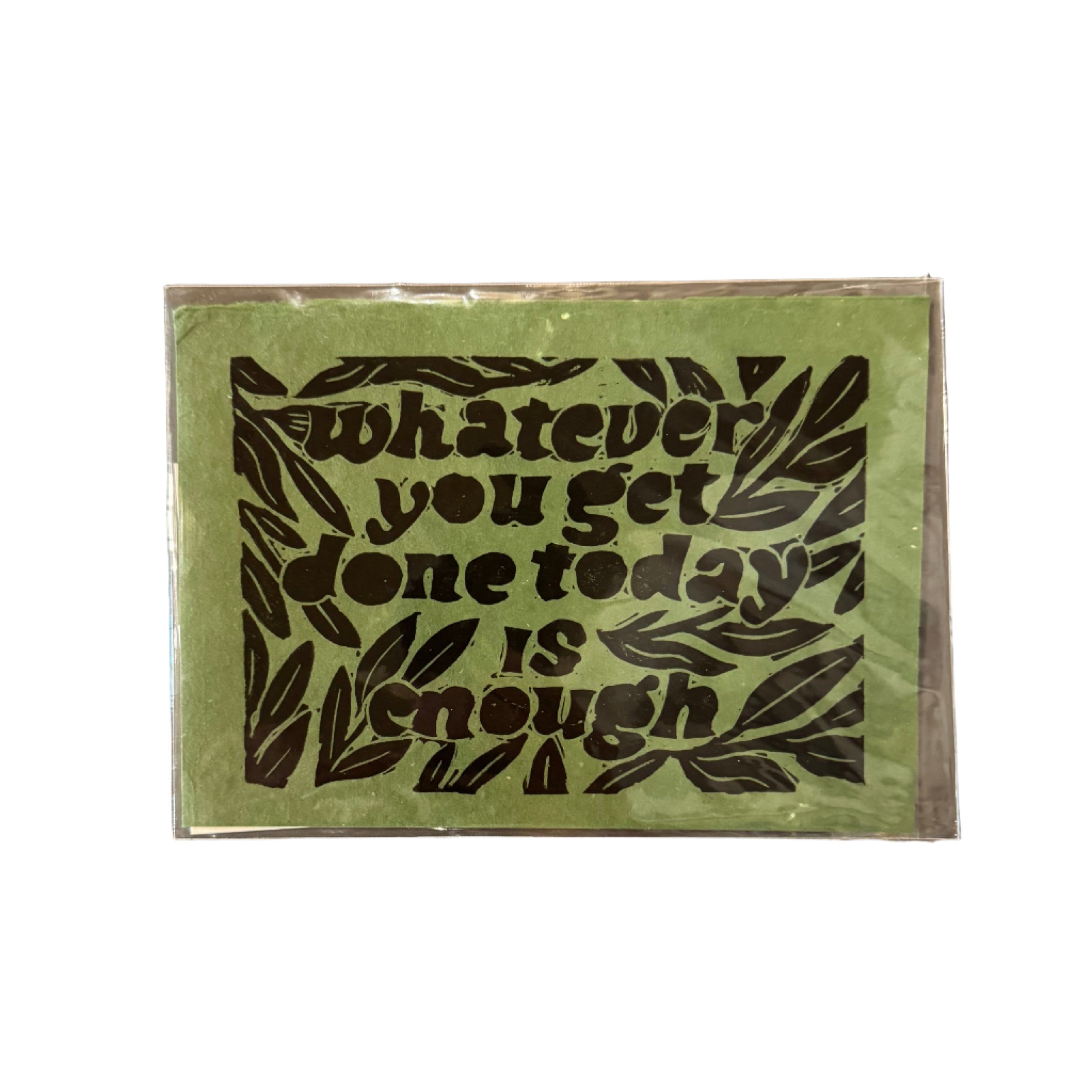 Maese | Block Print | Whatever You Get Done