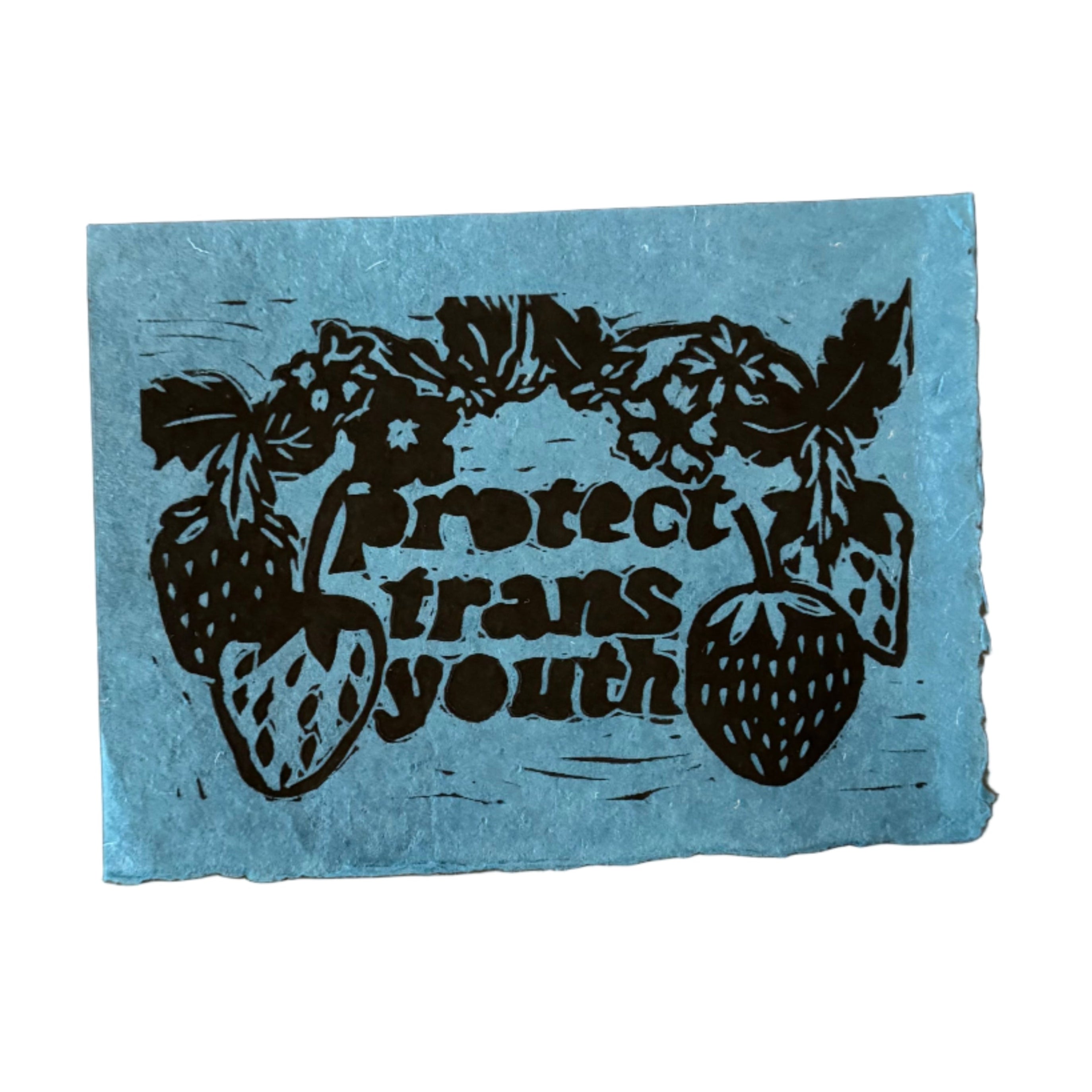 Maese | Block Print | Protect Trans Youth
