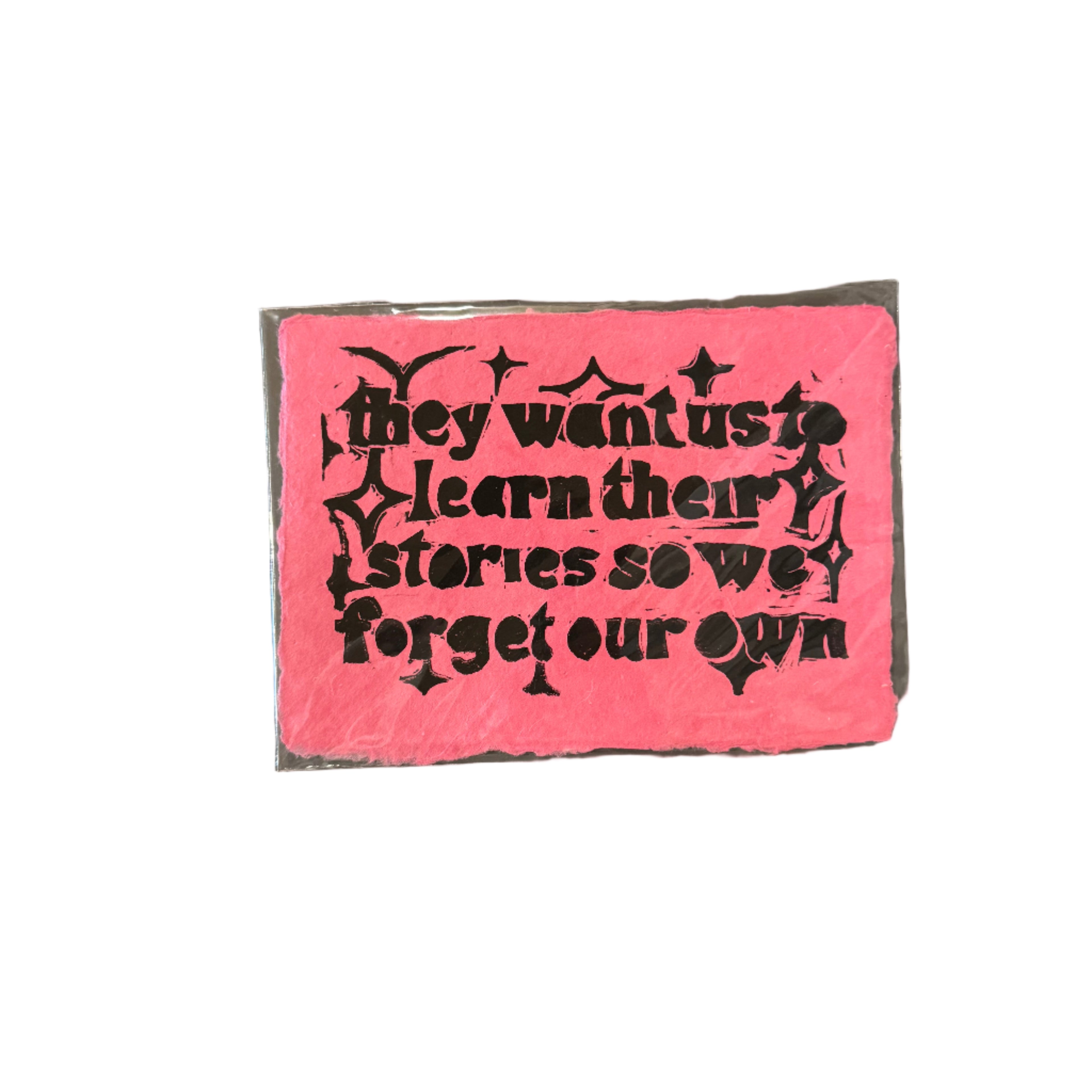 Maese | Block Print | They Want Us to Learn