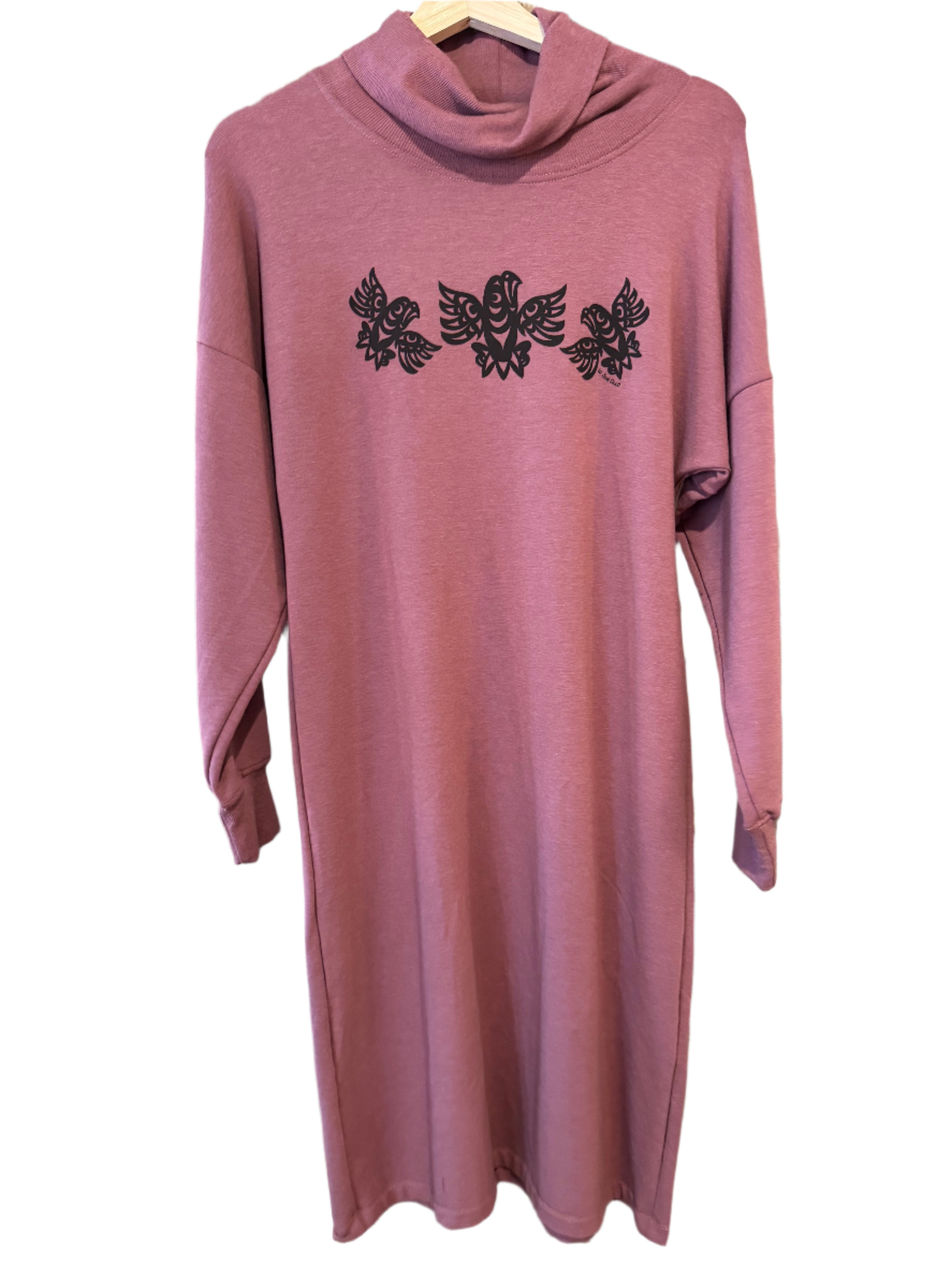 Ay Lelum | Eagle Sweatshirt Dress | Rose | 2XL