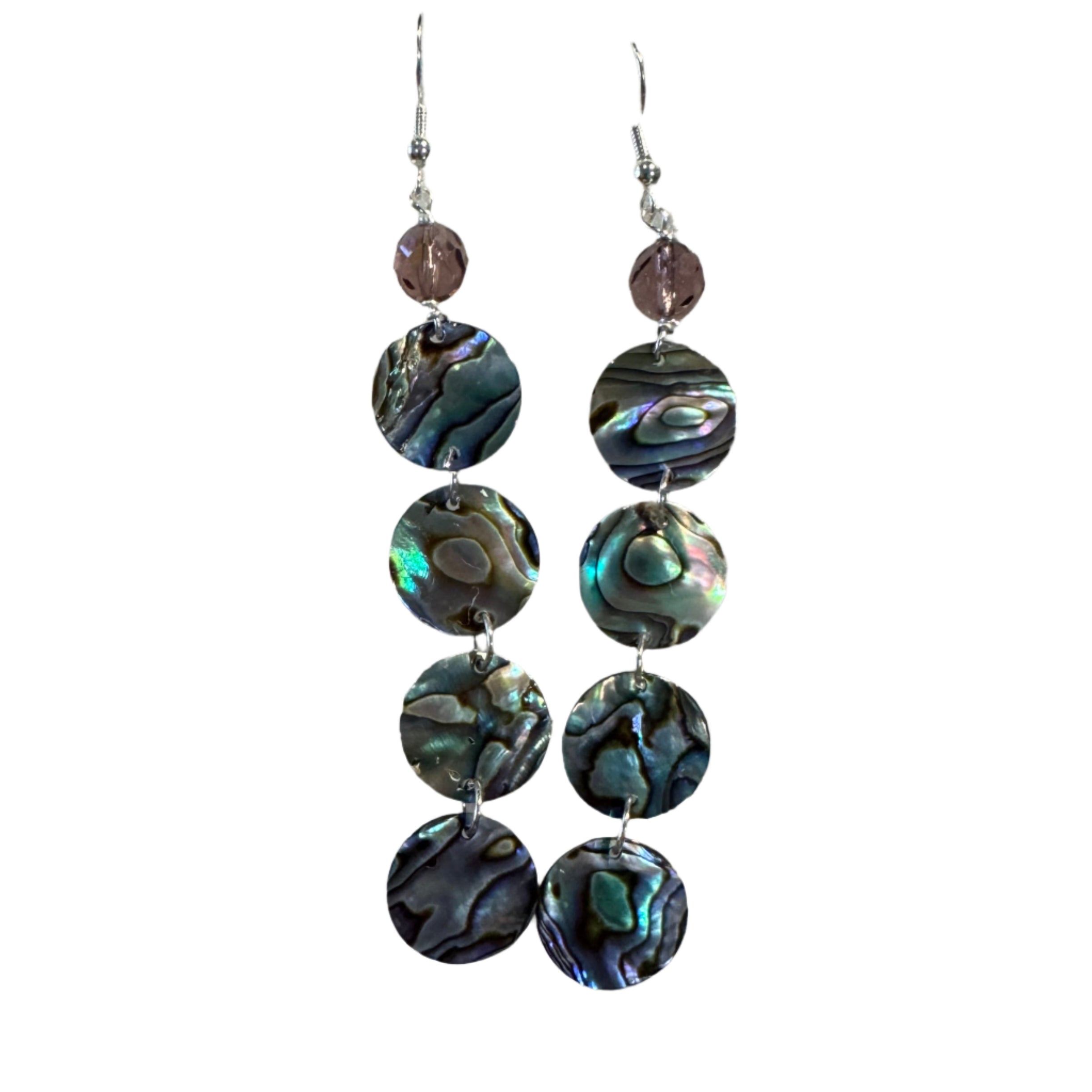 SS | Earring | 4 Tier Abalone