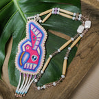 LHW | Beaded Medallion | Hummingbird Pink