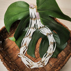 M.J. Designs | ‘Éx̣sex̣s Láatis Dentalium Flower | Necklace
