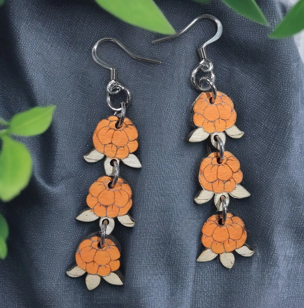 SALMONBERRY TRIO | Dangle Earrings by Sadie J & Co