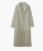 Tasseled Classic Tweed Long Trench Coat