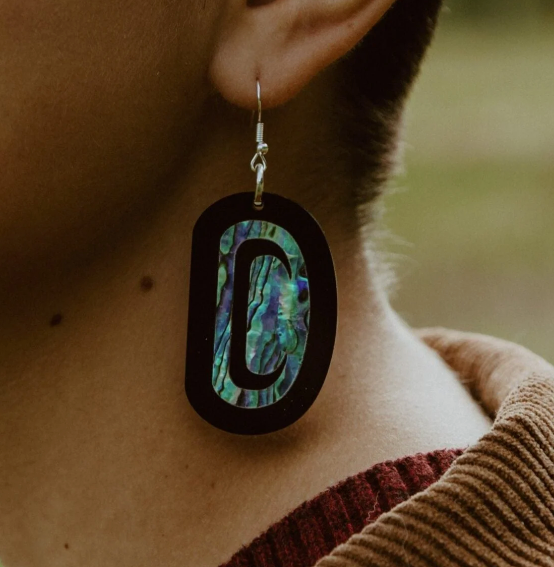 CCW | Earrings | Abalone Ovoid