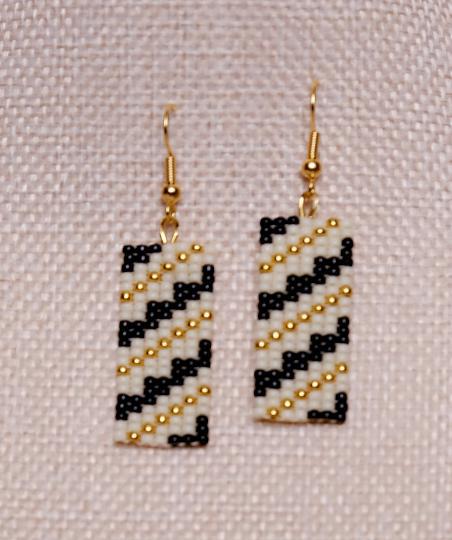 Basket Design Earrings by Kelli Moody