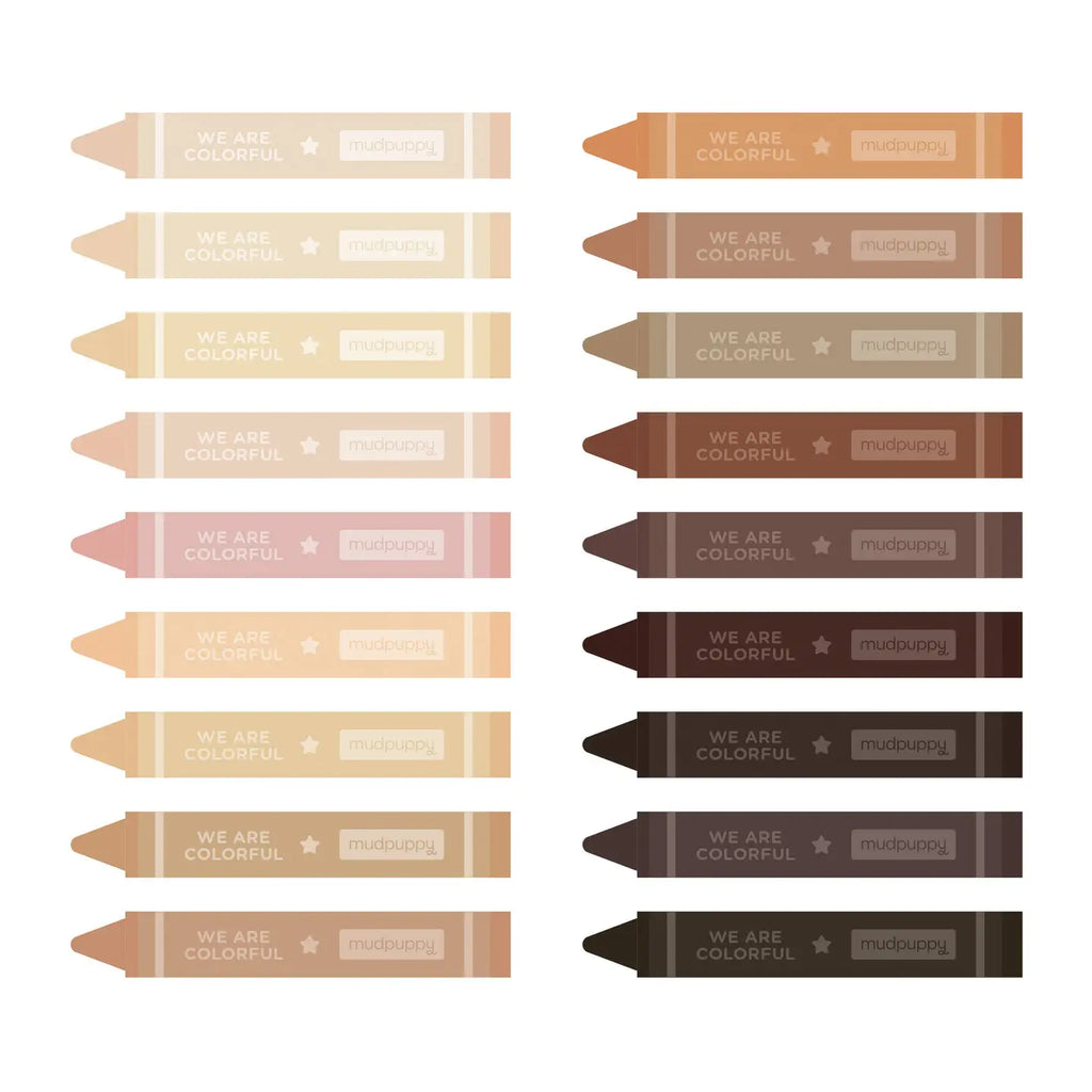 TL| Stationery| We Are Colorful skin tone crayon set