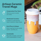 Grapefruit Ceramic Travel Mug by Nova Ceramics Travel Mugs