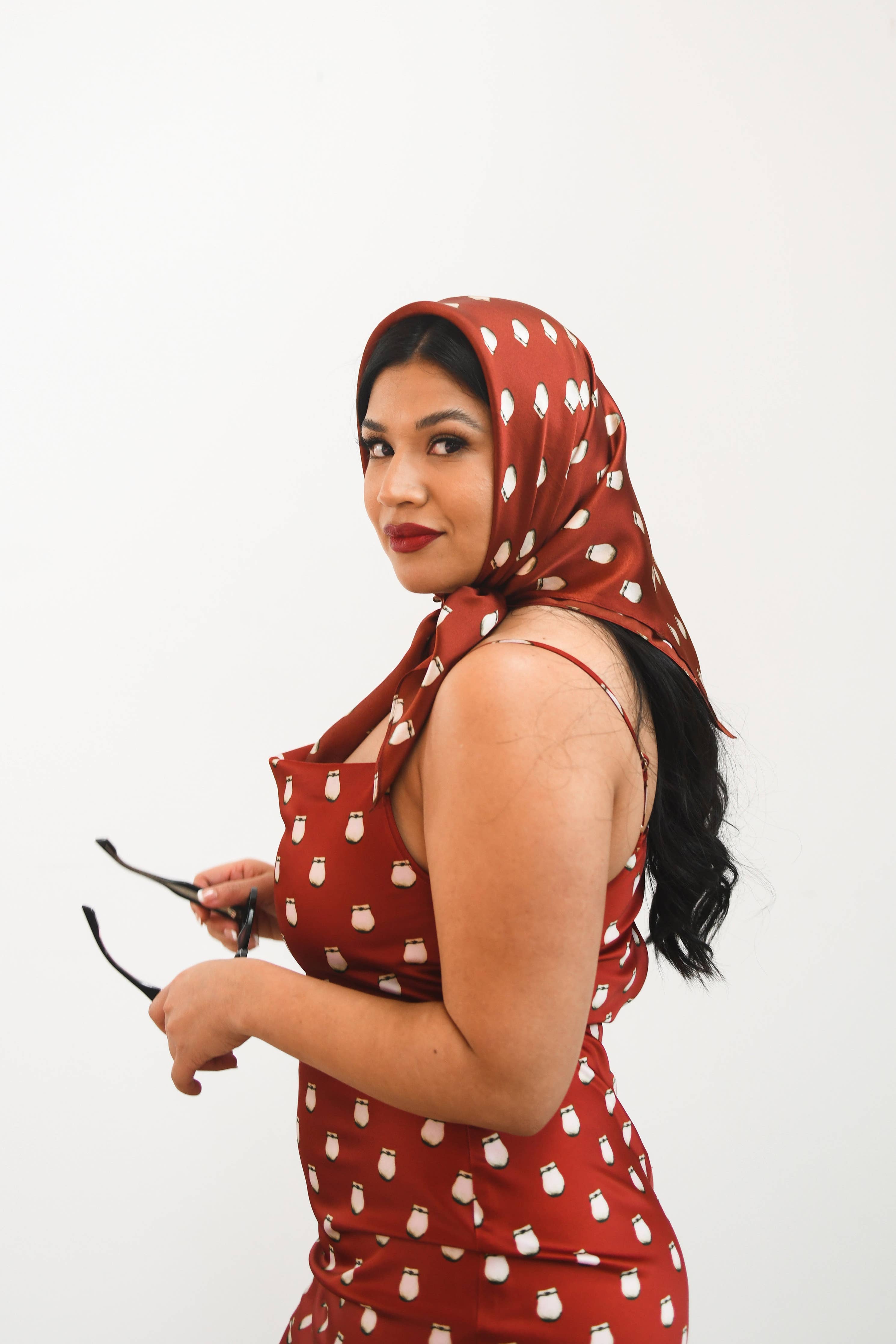Elk Ivory Silk Scarf by by Bethany Yellowtail