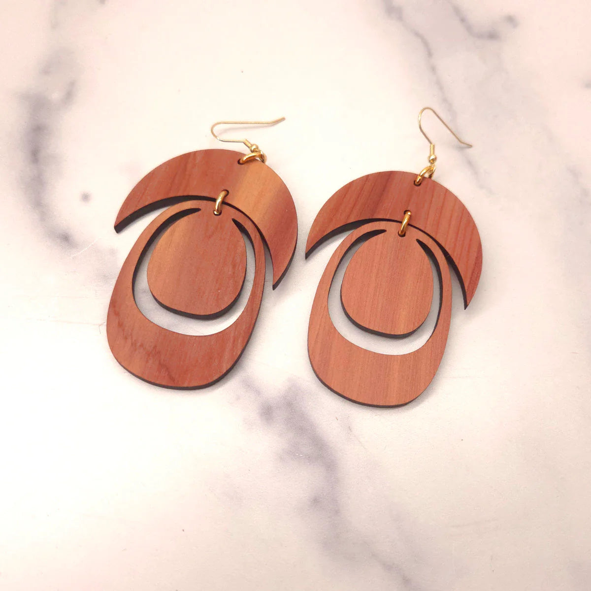 Aligned Form Earrings by Copper Canoe Woman