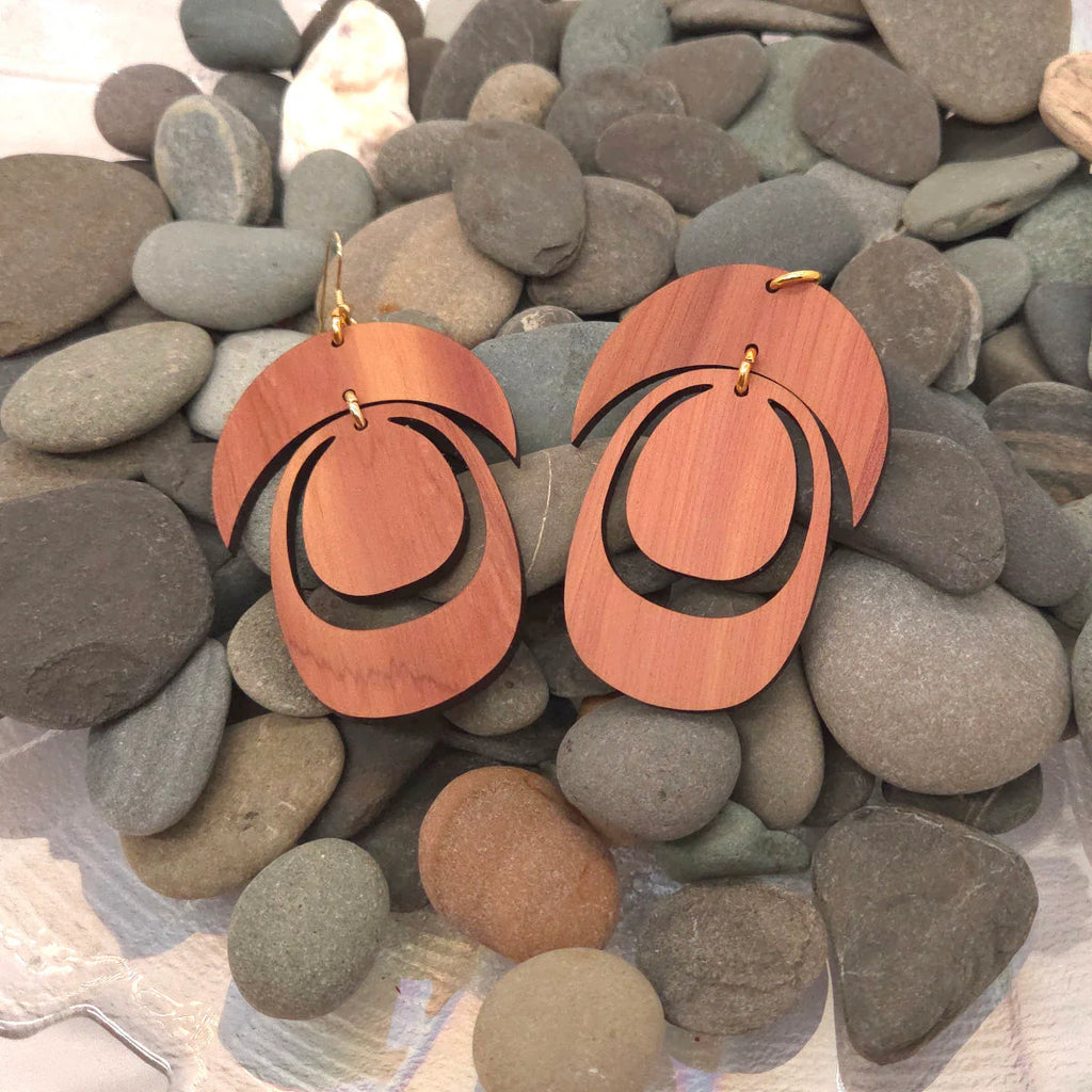 Aligned Form Earrings by Copper Canoe Woman