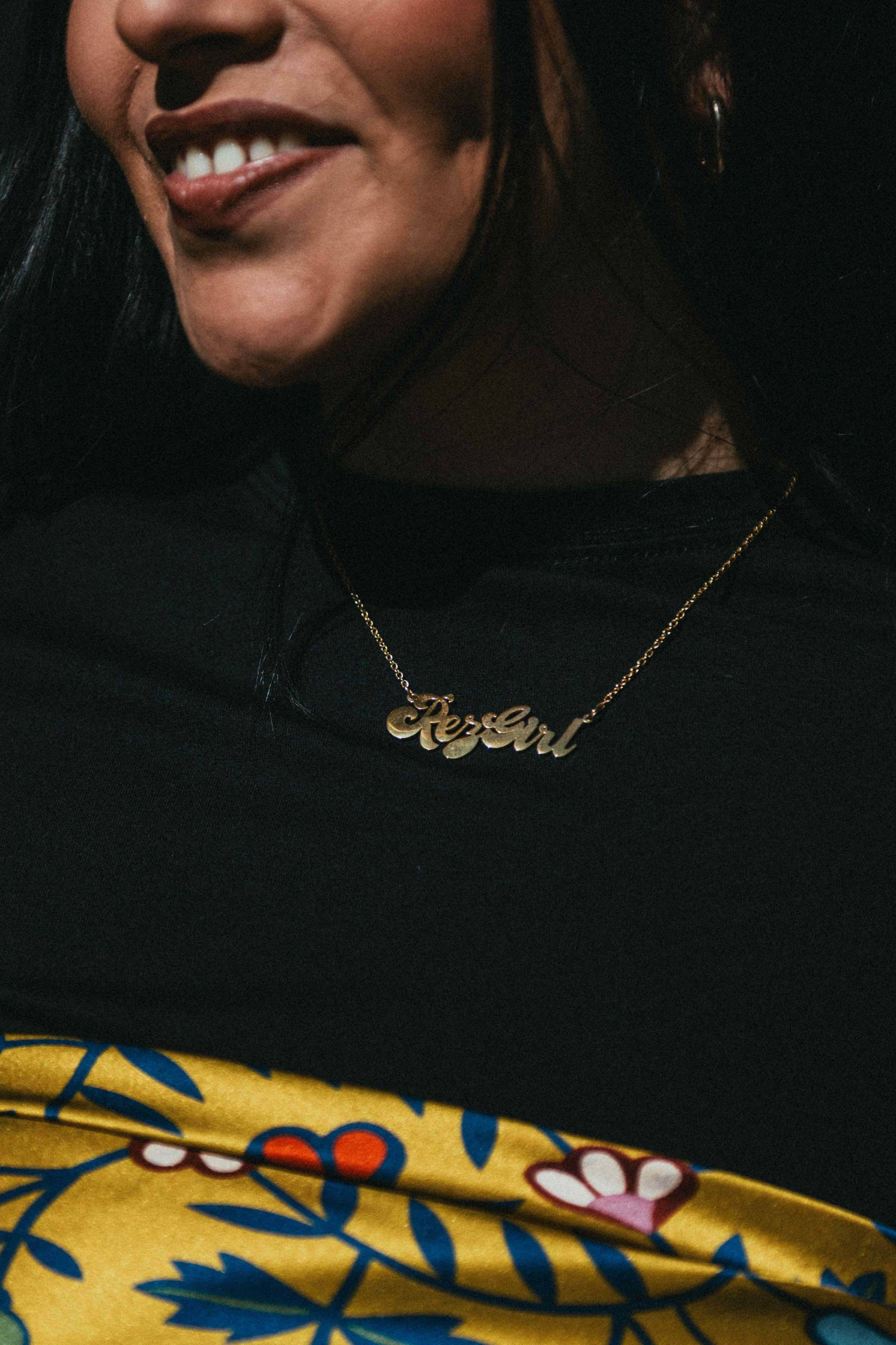 "Rez Girl" Necklace by Bethany Yellowtail