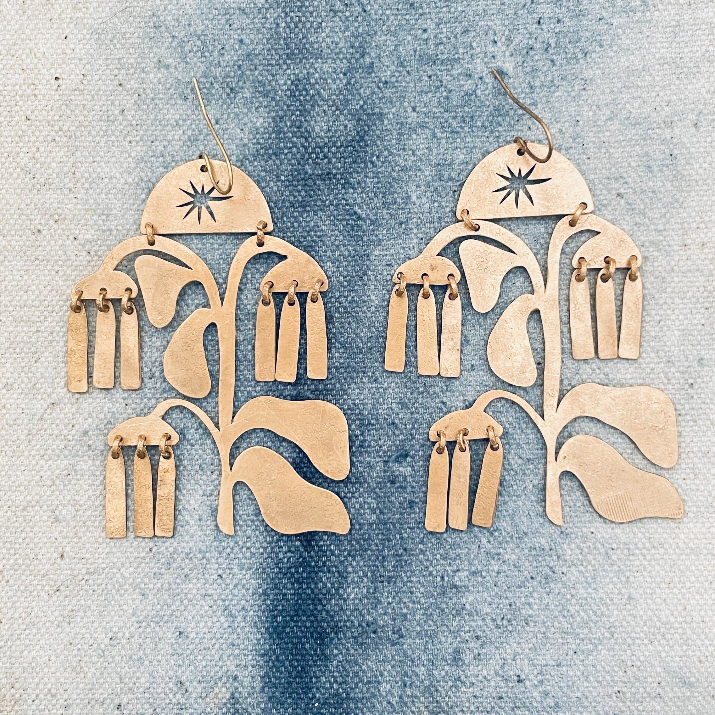Willow Bloom earrings by Gulushu