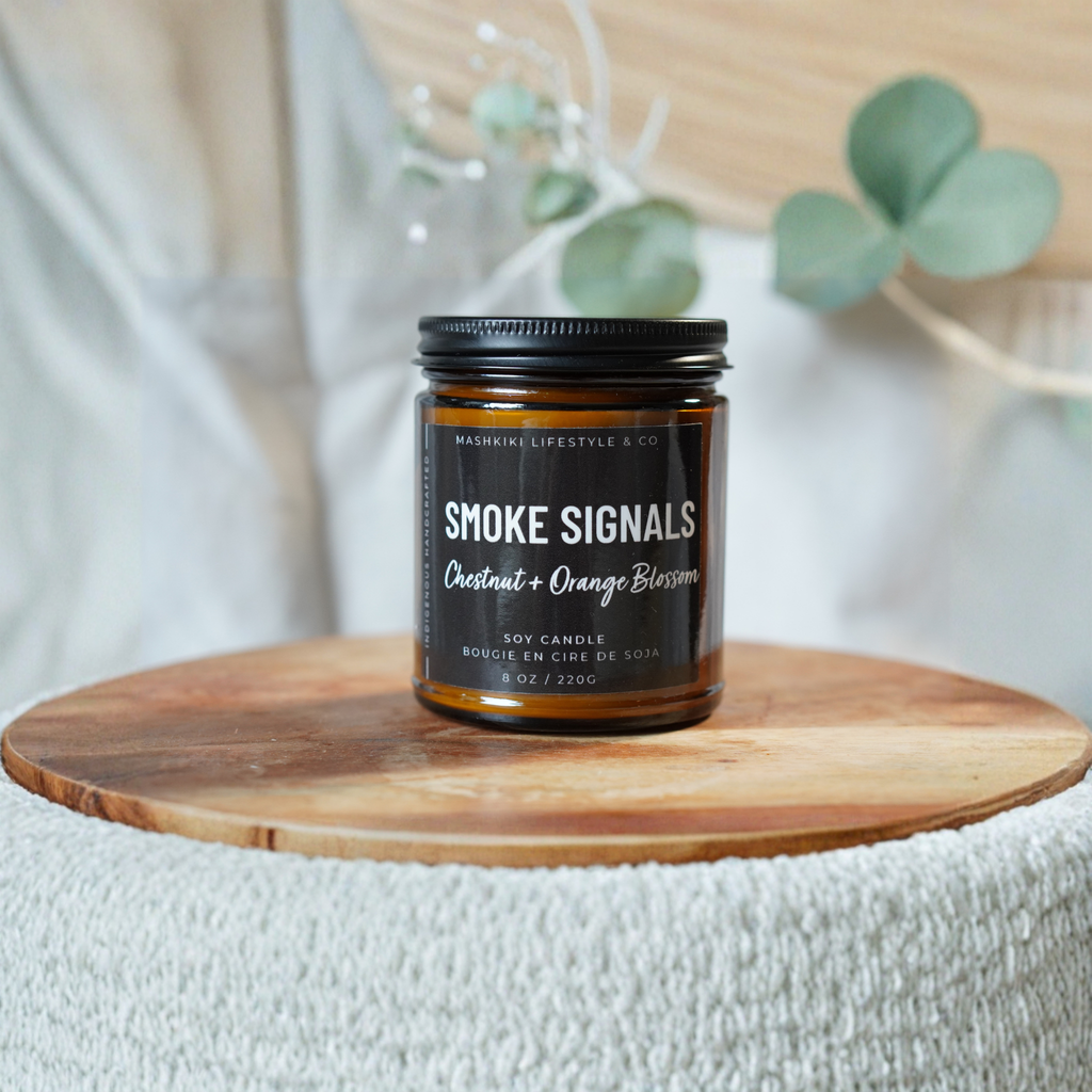 Smoke Signals Chestnut + Orange Candle by Mashkiki Lifestyle & Co.
