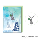Healing Necklace w/ Contemporary Indigenous Design: Whale by Made by Humans