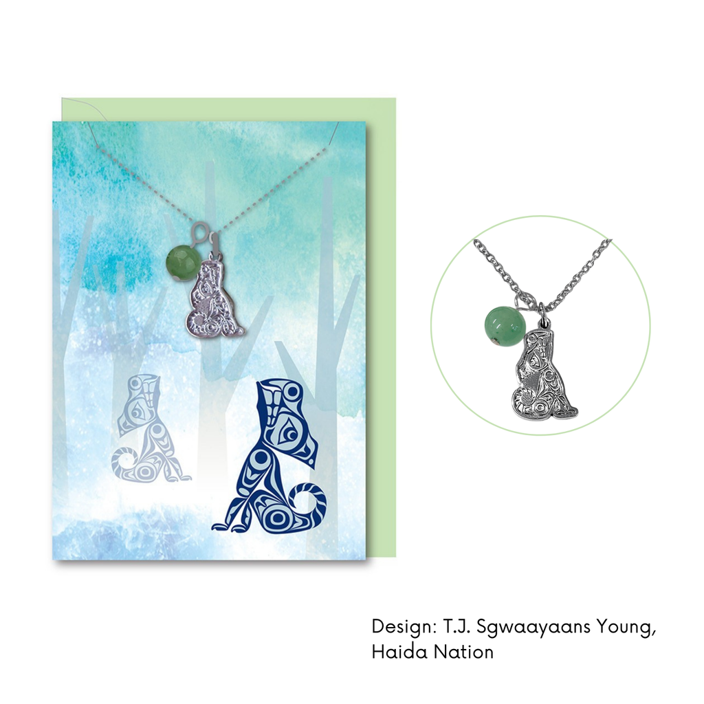 Healing Necklace w/ Contemporary Indigenous Design: Hummingbird by Made by Humans