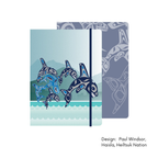 Hardcover Journals w/ Contemporary Indigenous Design: Grizzly by Made by Humans