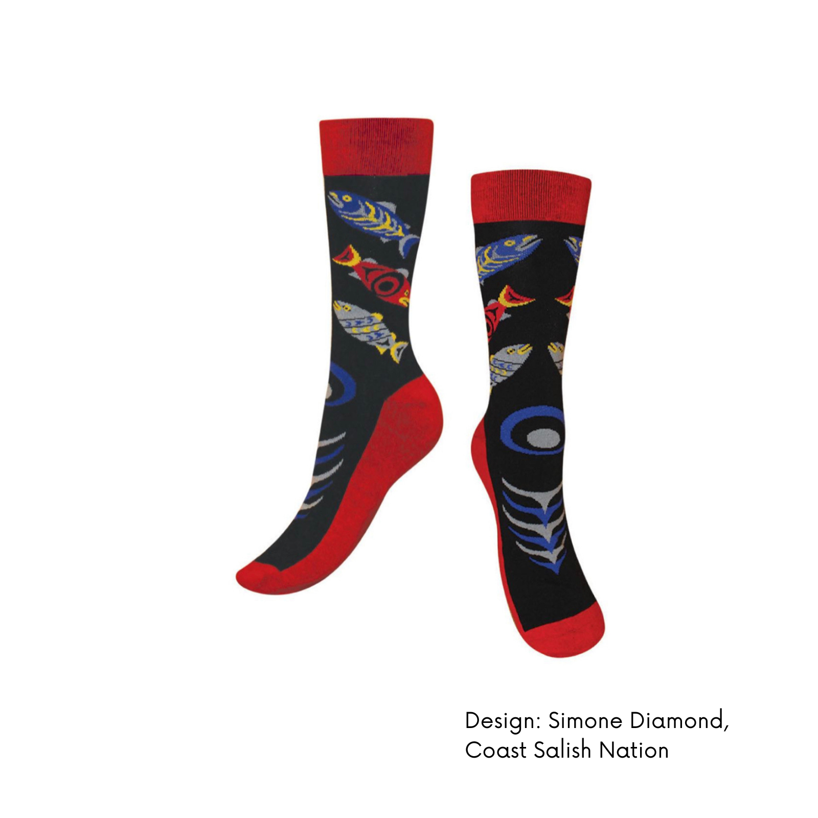 Art Socks w/ Contemporary Indigenous Design: Spirit in Flight by Made by Humas