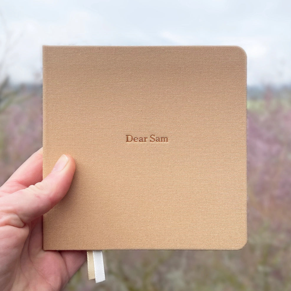 TL | Sovereigntist Stories | Linen Notebook | Sand