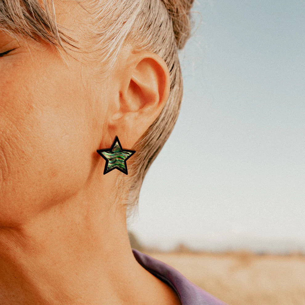 Bright Star Earrings by Copper Canoe Woman