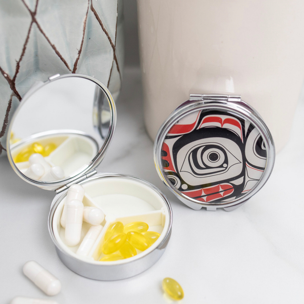 Pill Boxes with Contemporary Indigenous Design