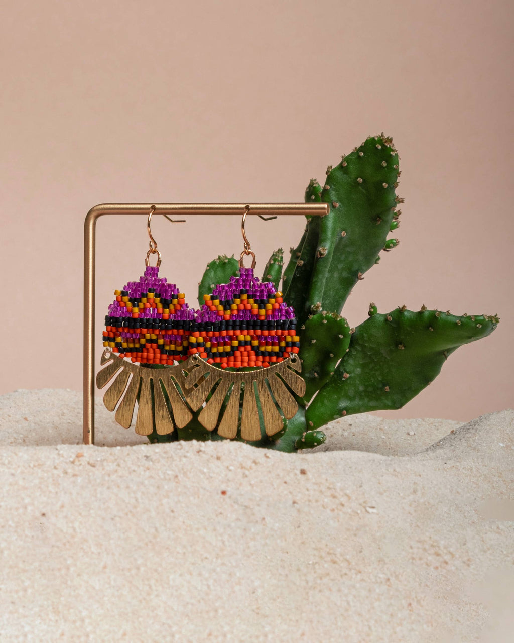 Beaded Handwoven Santa Fe Drops by Mayana