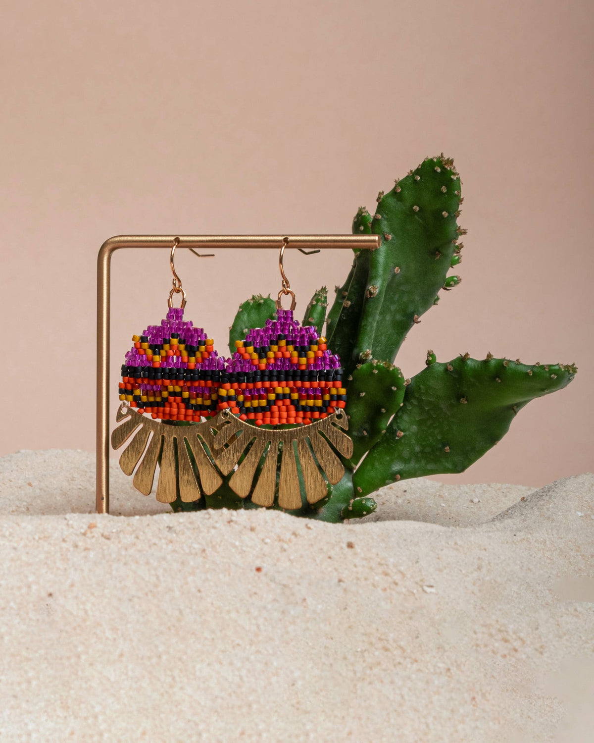 Beaded Handwoven Santa Fe Drops by Mayana